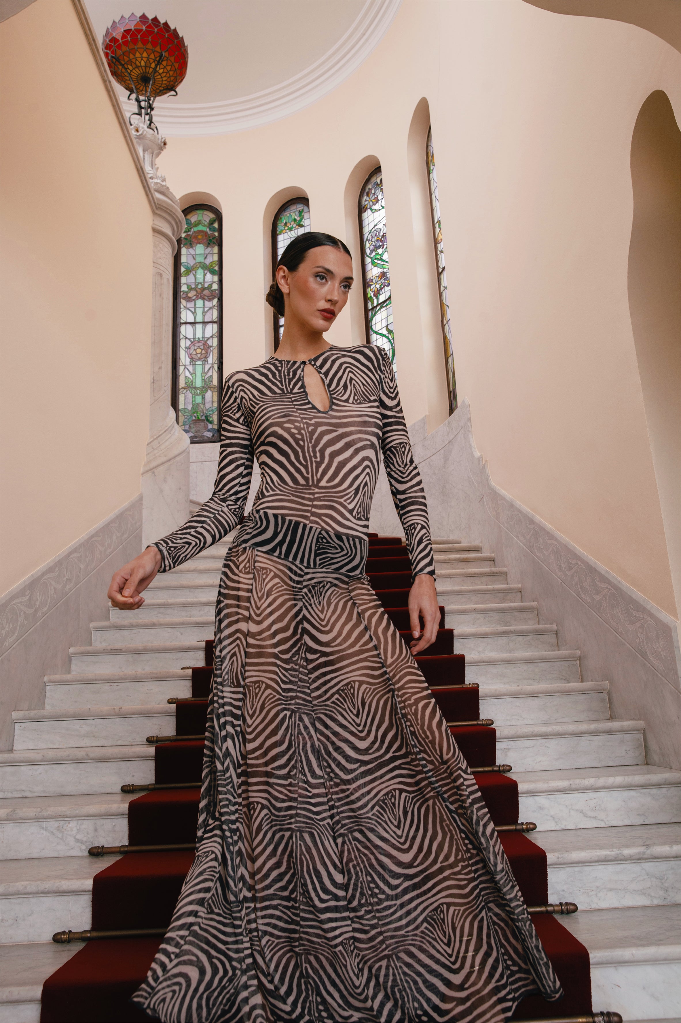 ARIA LONG SLEEVE BODY ZEBRA