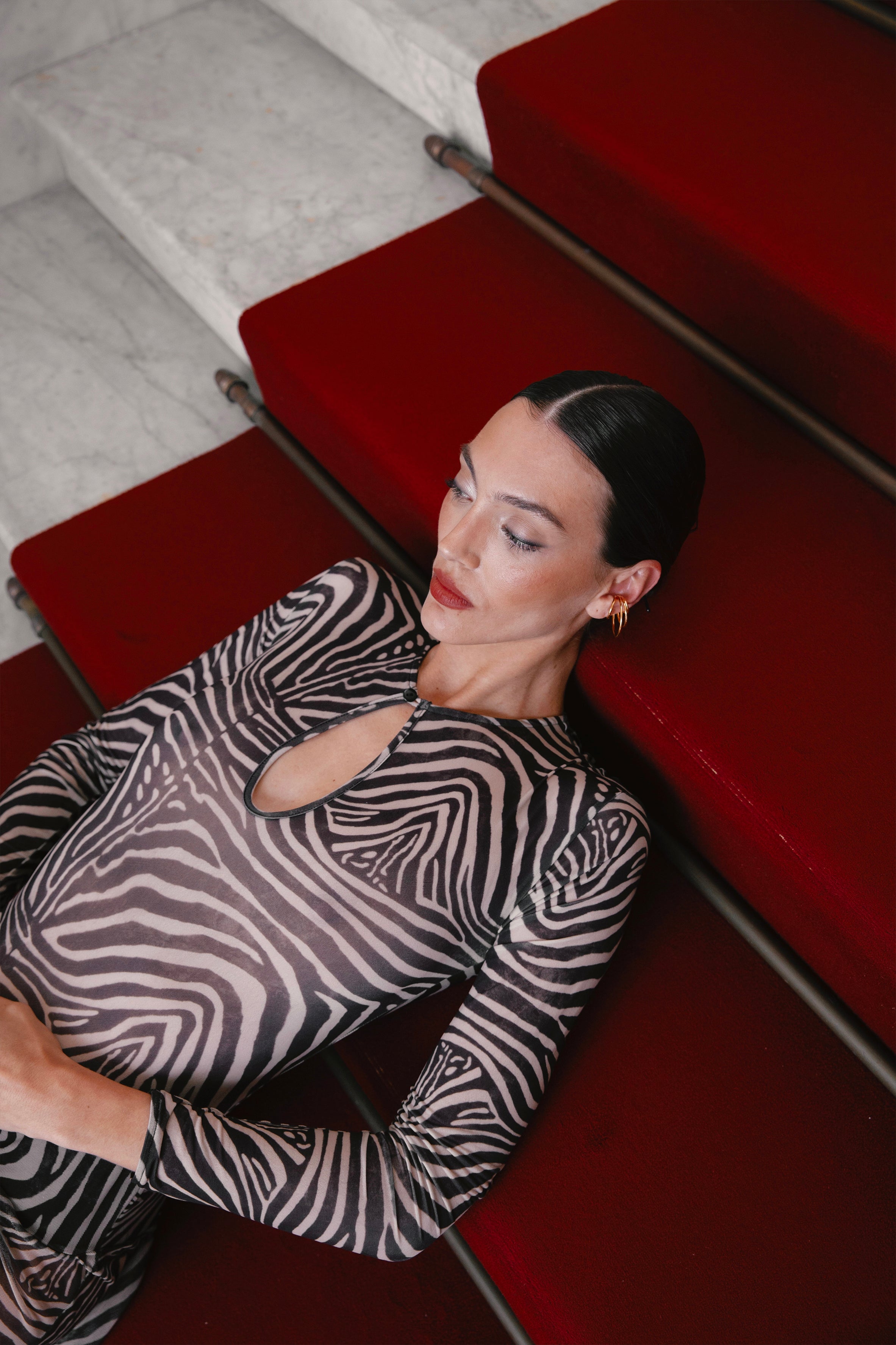 ARIA LONG SLEEVE BODY ZEBRA