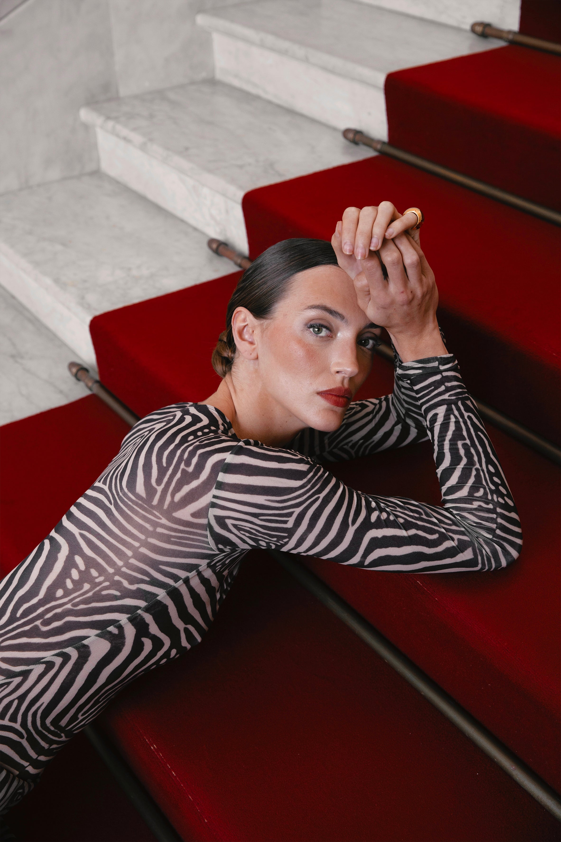 ARIA LONG SLEEVE BODY ZEBRA