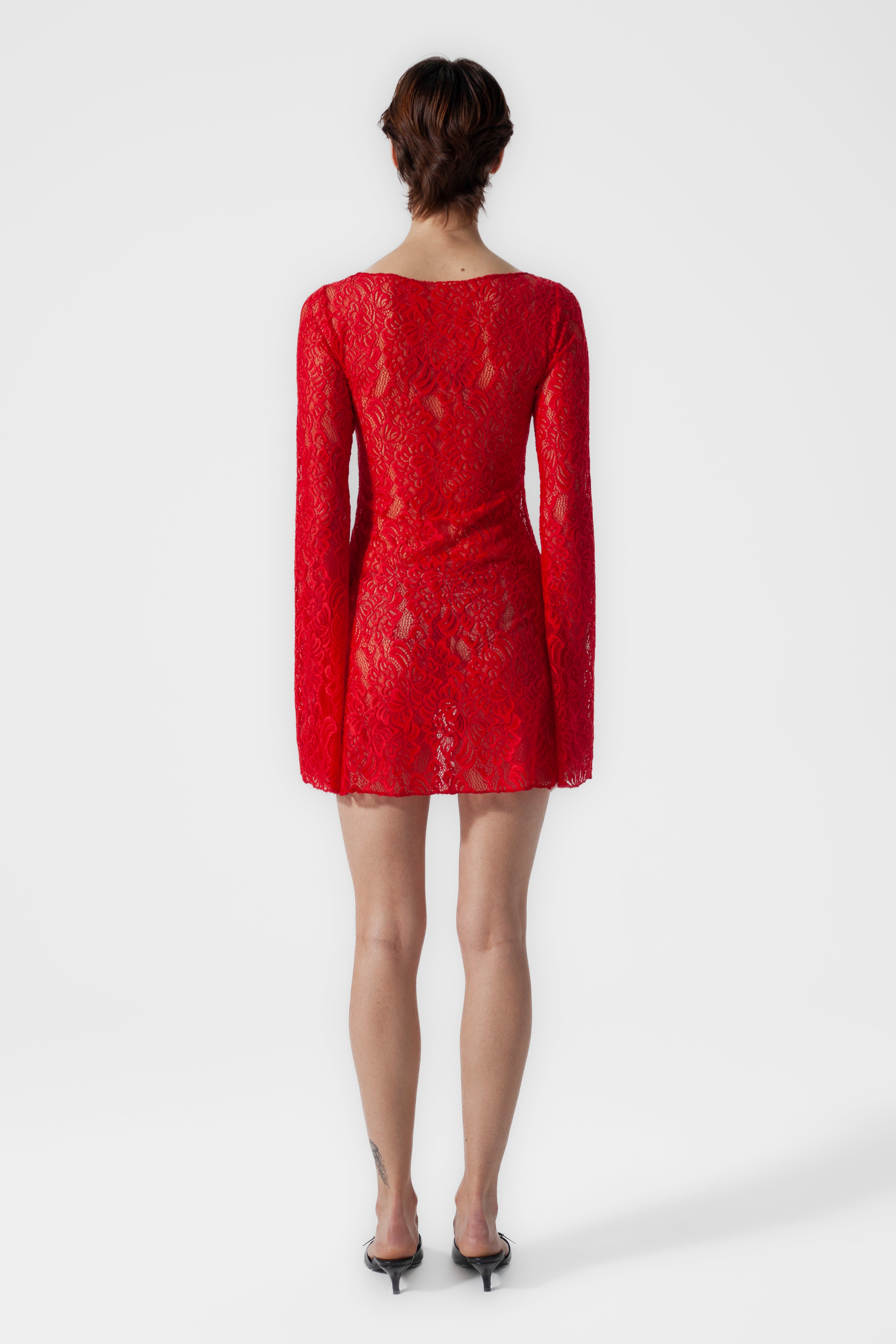 MINI GARDEN DRESS RED