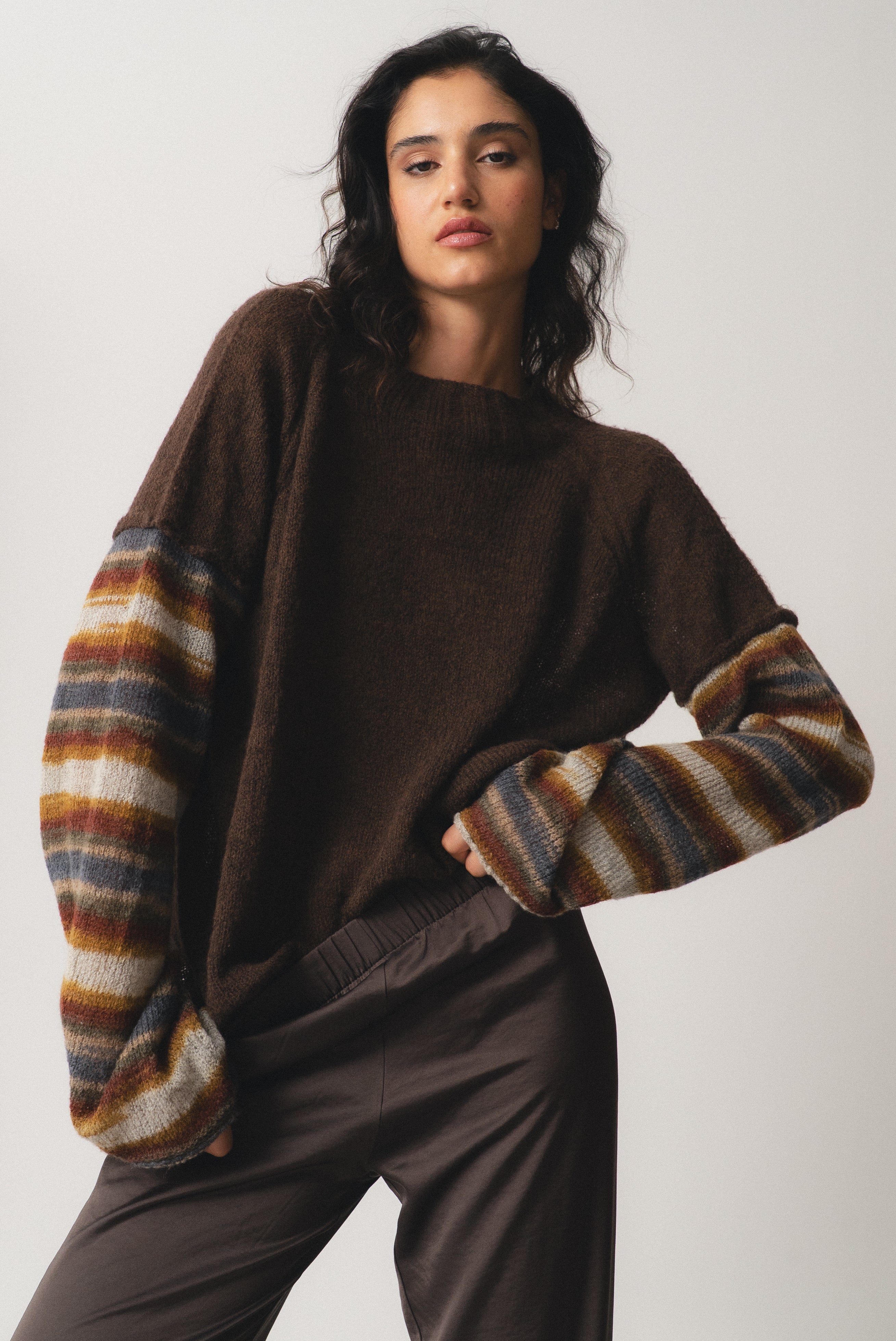 RUE SWEATER BROWN