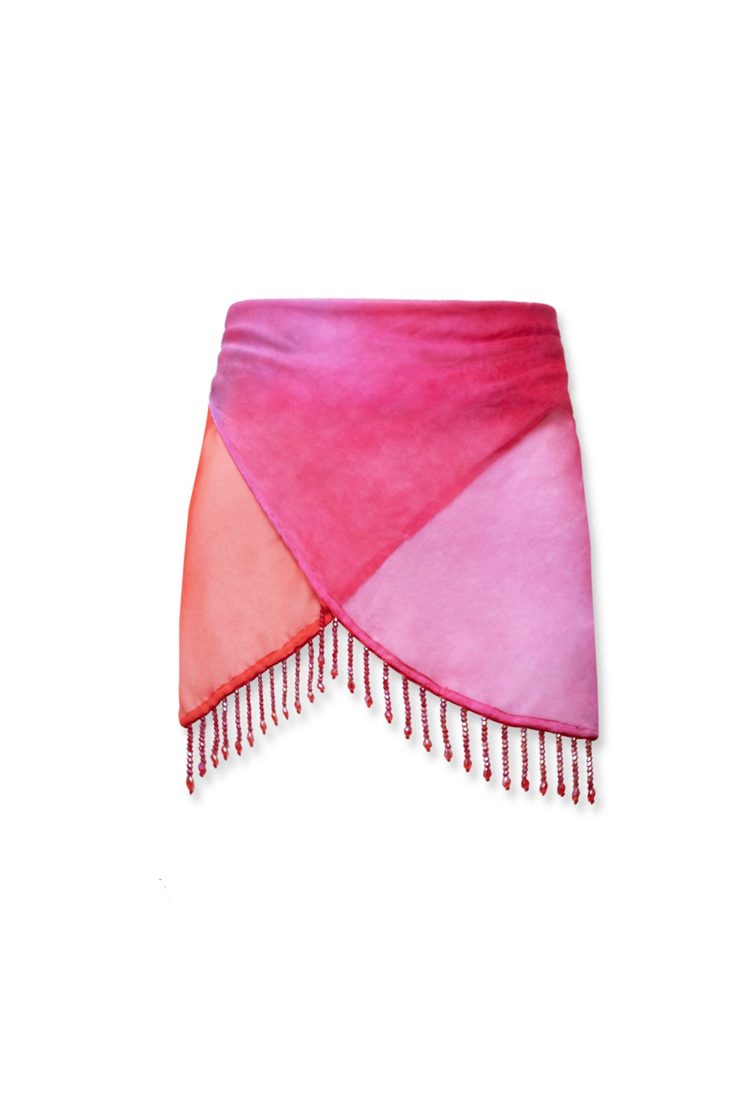 ISLA BEADED PAREO FUCSIA