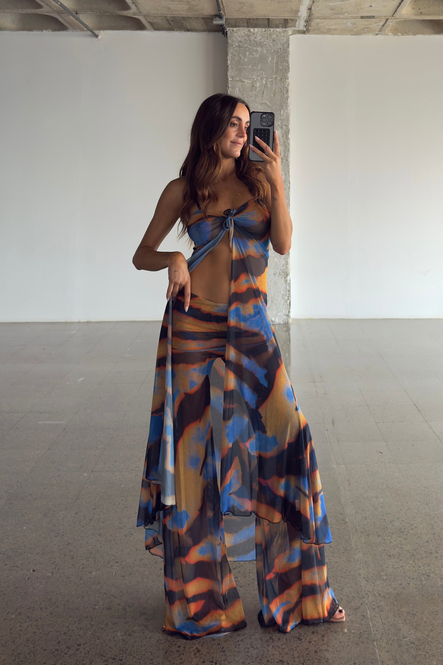 MESH TROUSERS SAFARI