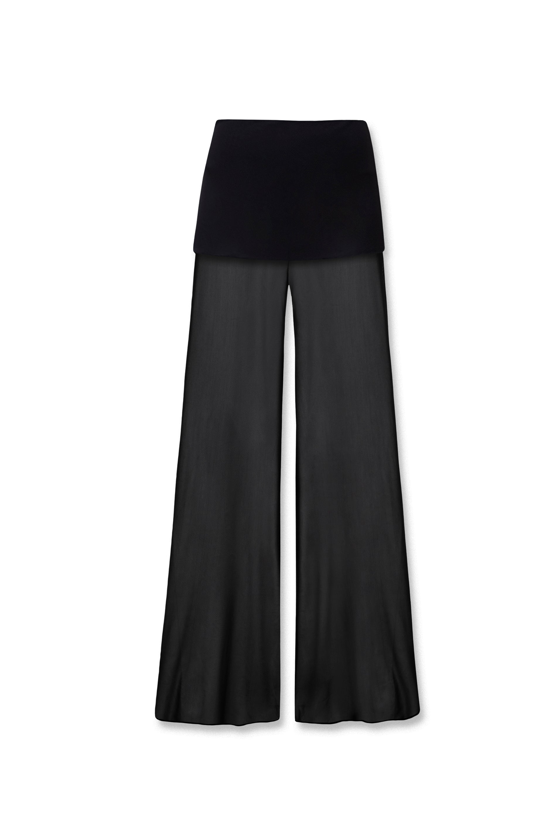 MESH TROUSERS BLACK