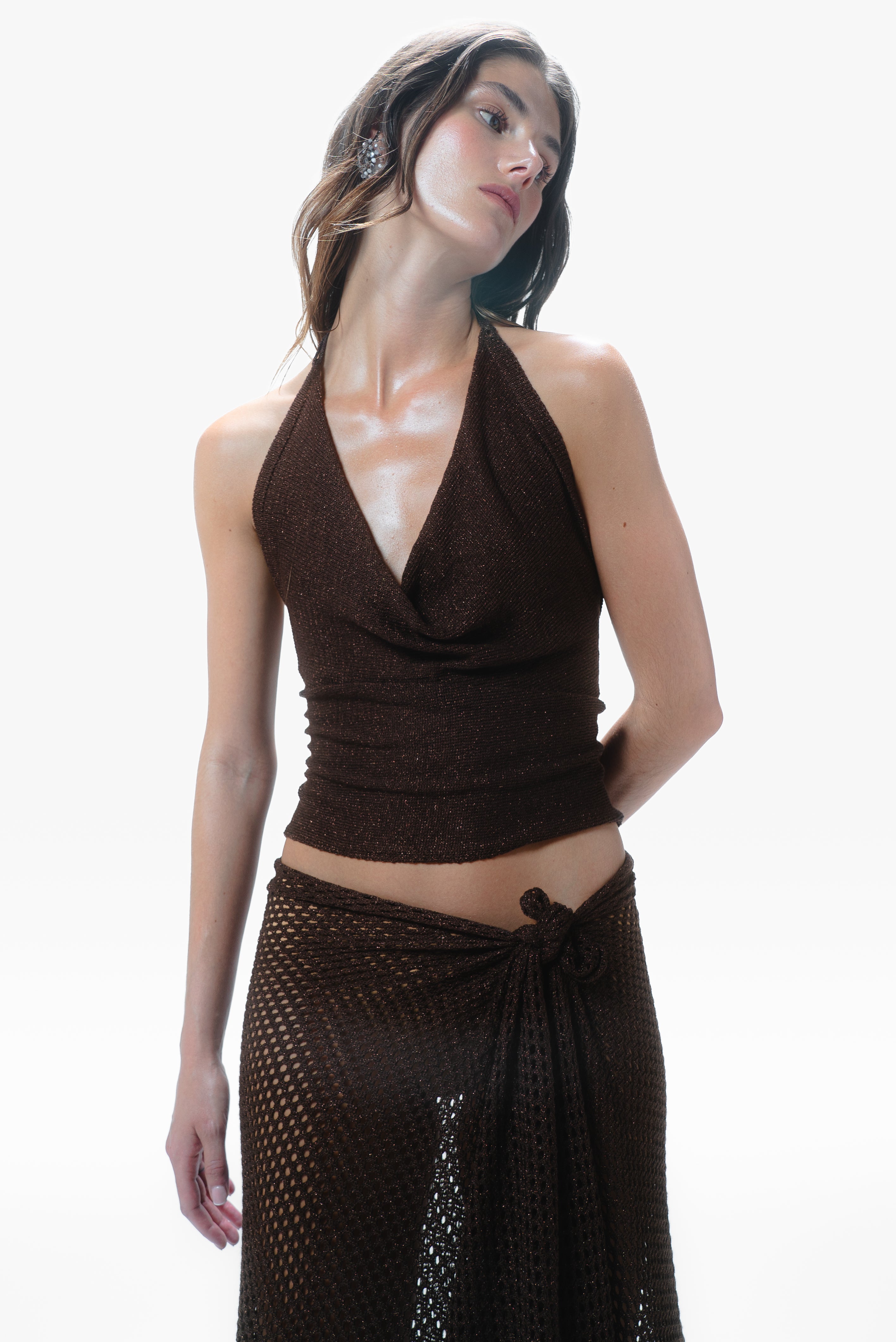 SYRA KNIT SKIRT MOCHA