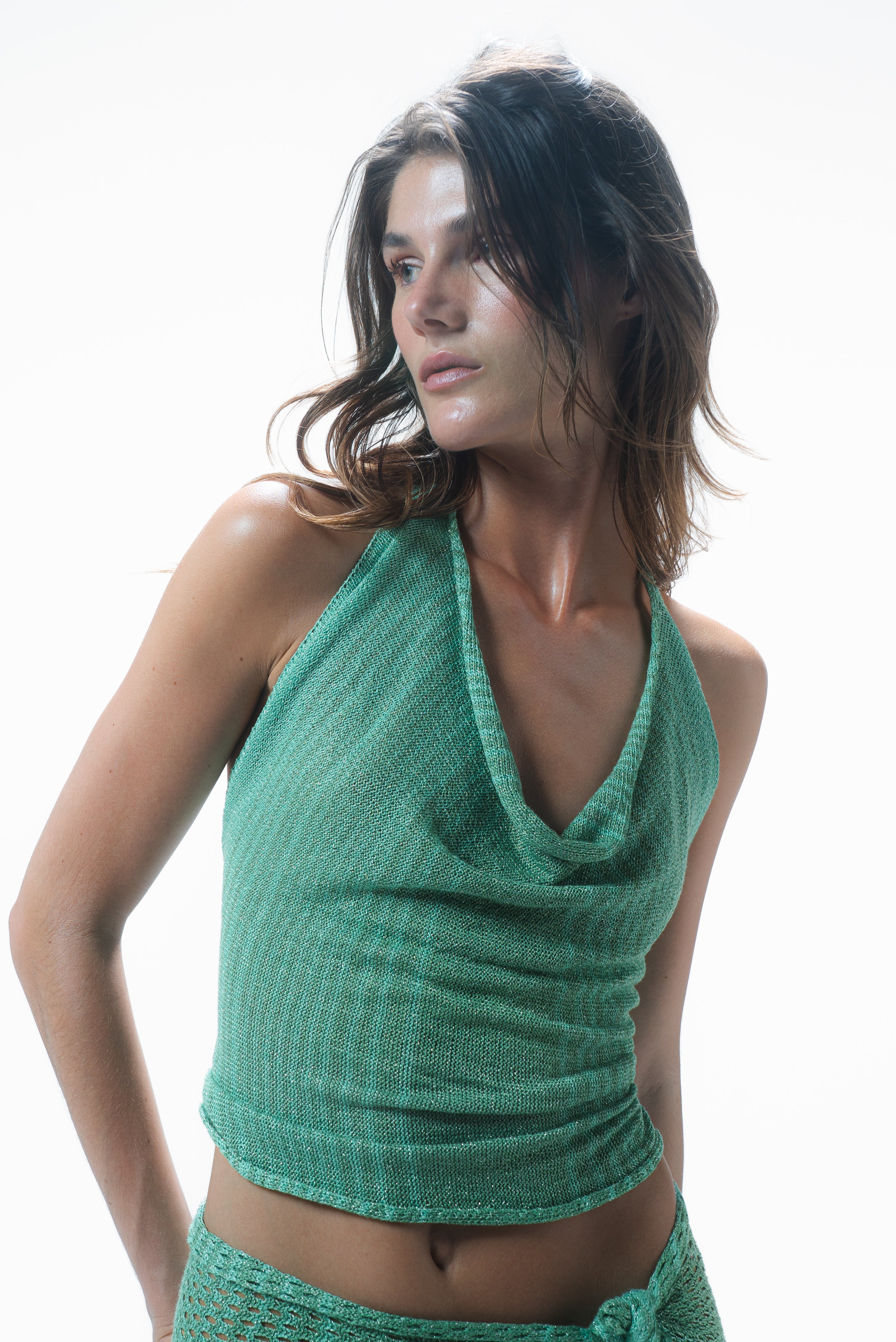 IRIS KNIT TOP EMERALD