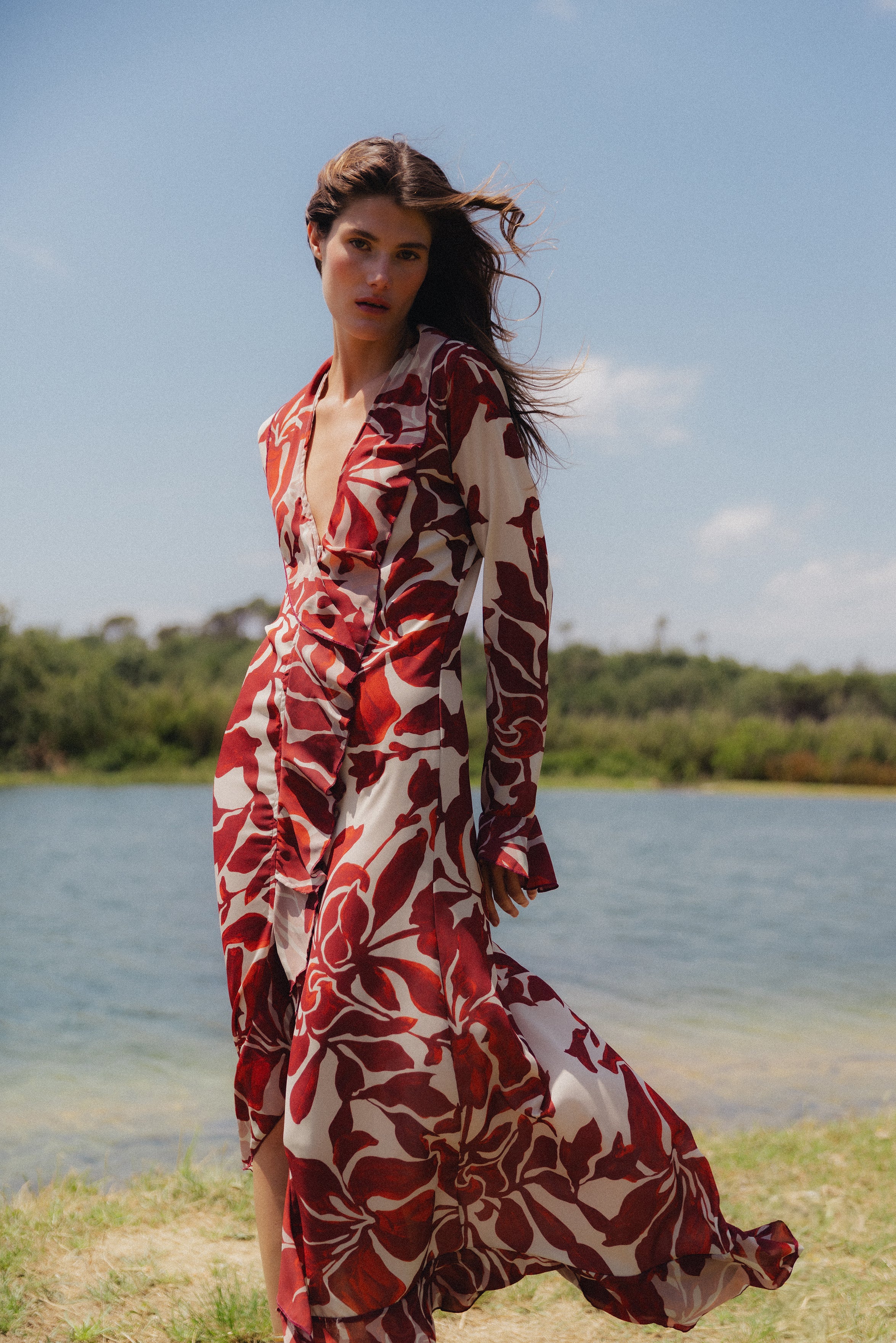 KAIA MAXI DRESS RED