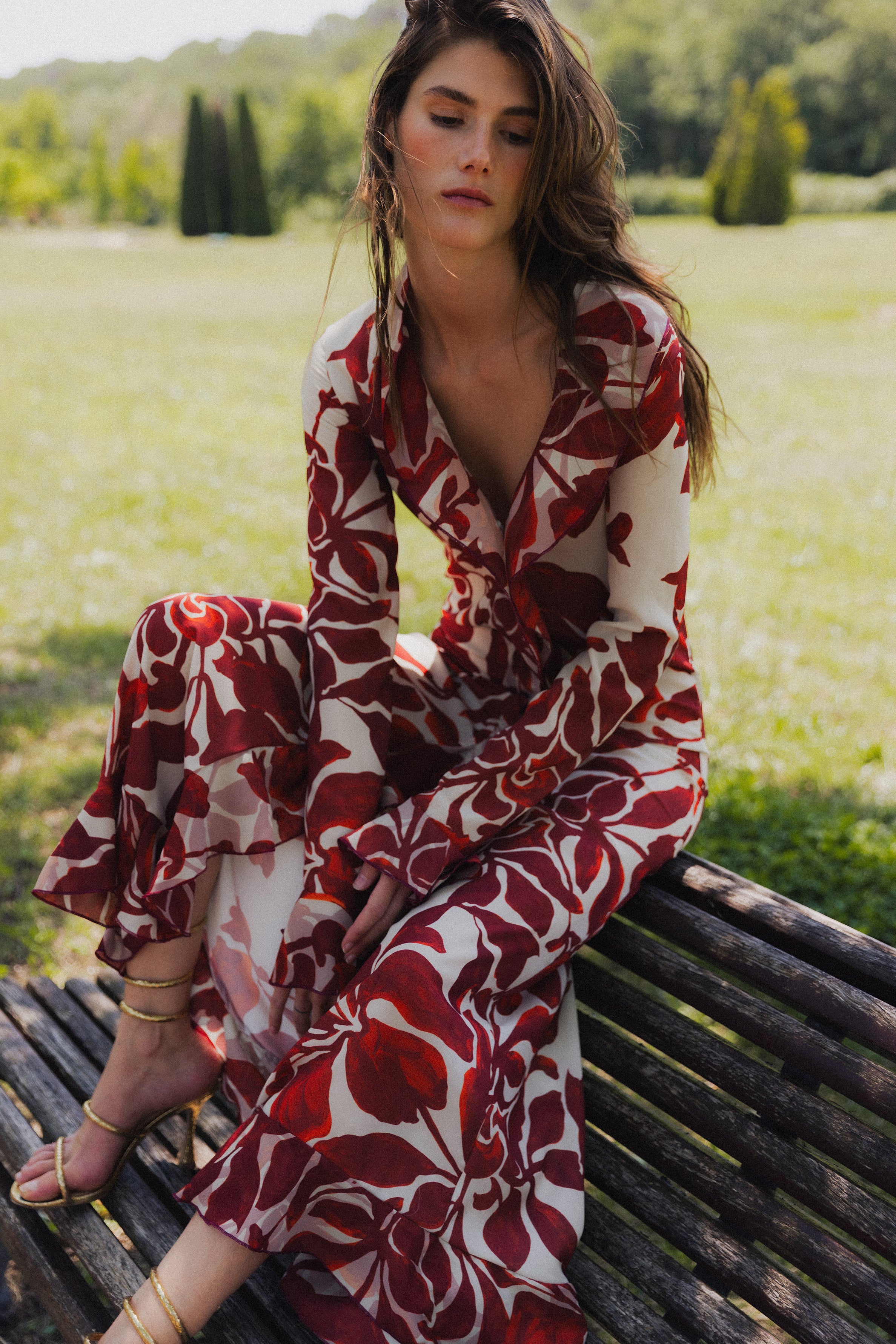 KAIA MAXI DRESS RED