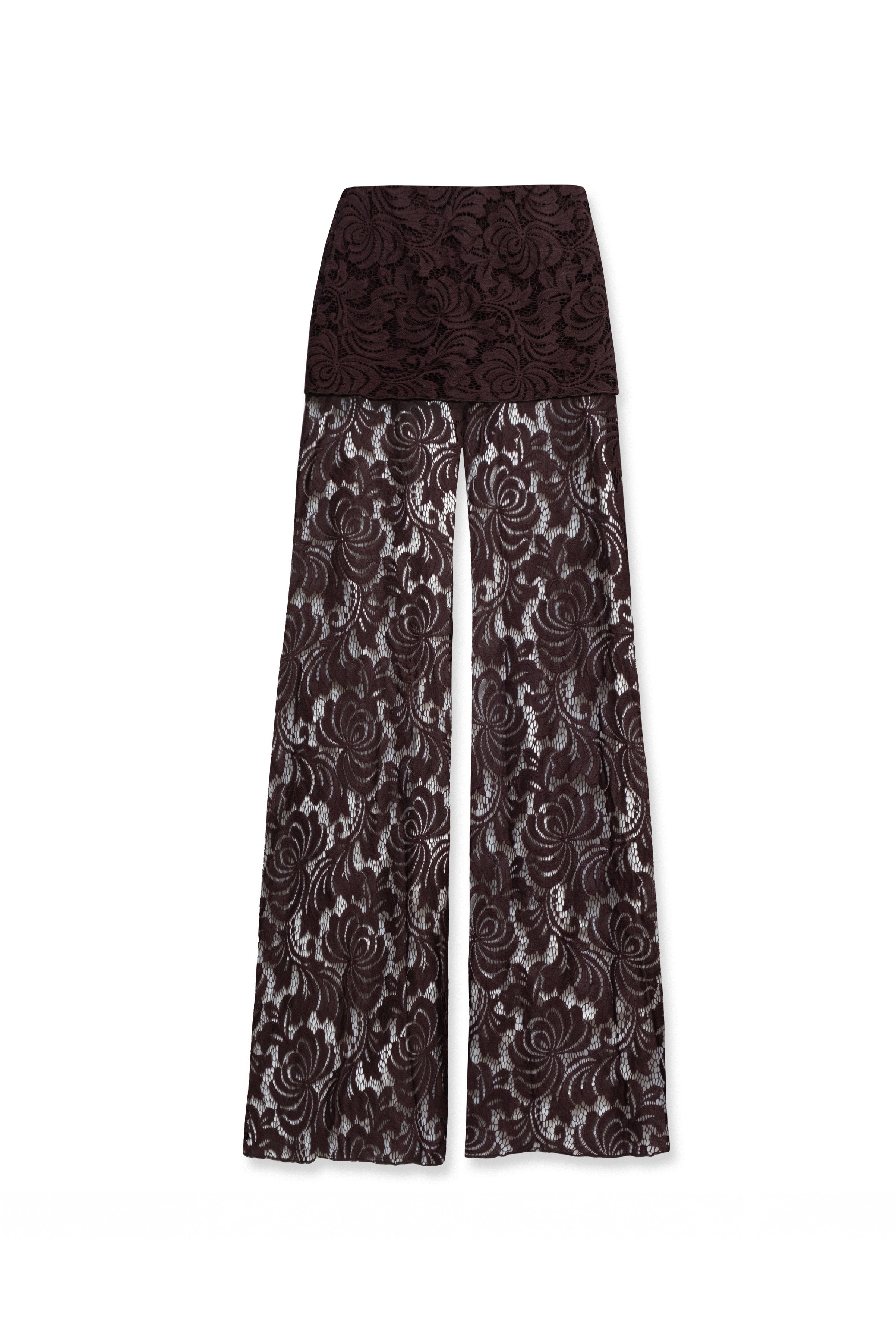 LACE TROUSERS BROWN