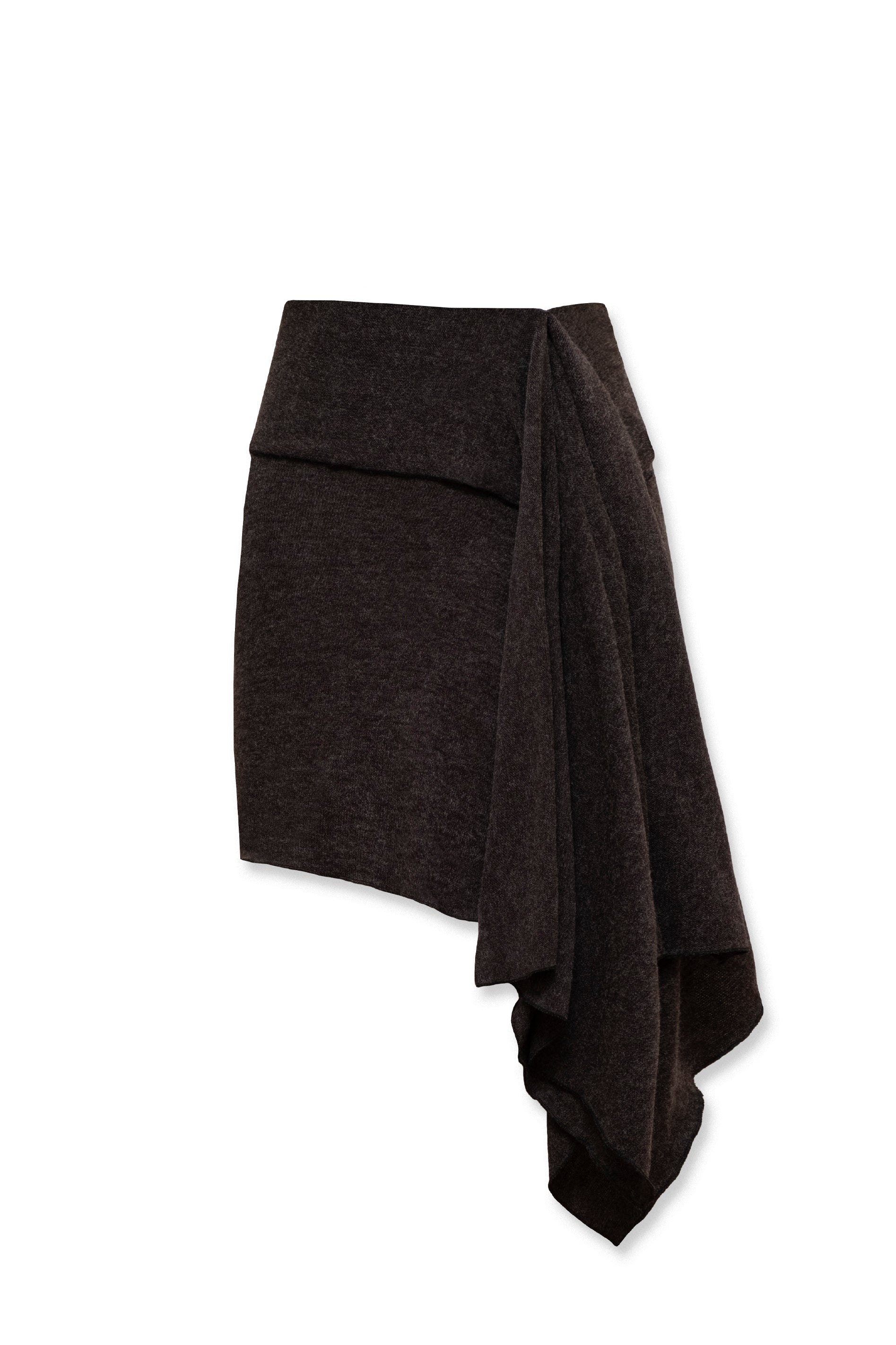 ZOE KNIT SKIRT BROWN