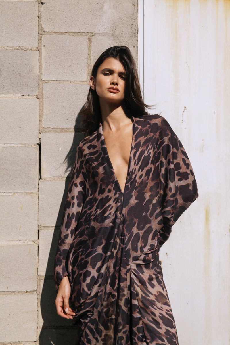 GAIA DRESS ANIMALIER