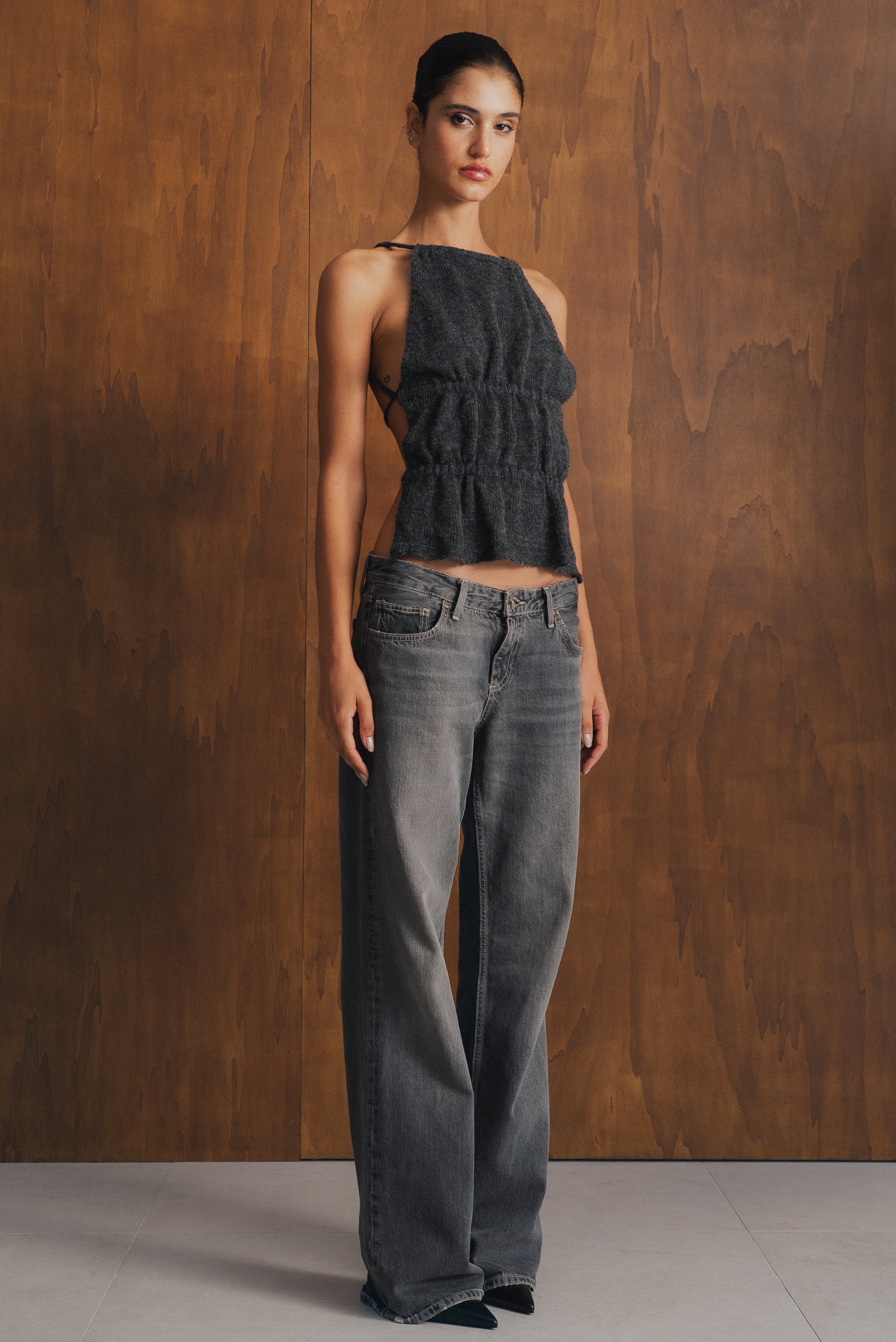 CLIO KNIT TOP MARENGO