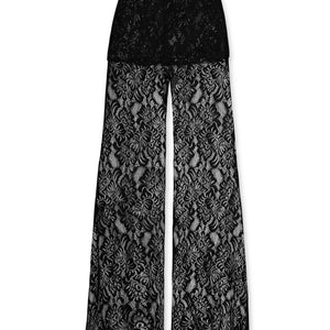 LACE TROUSERS NOIR
