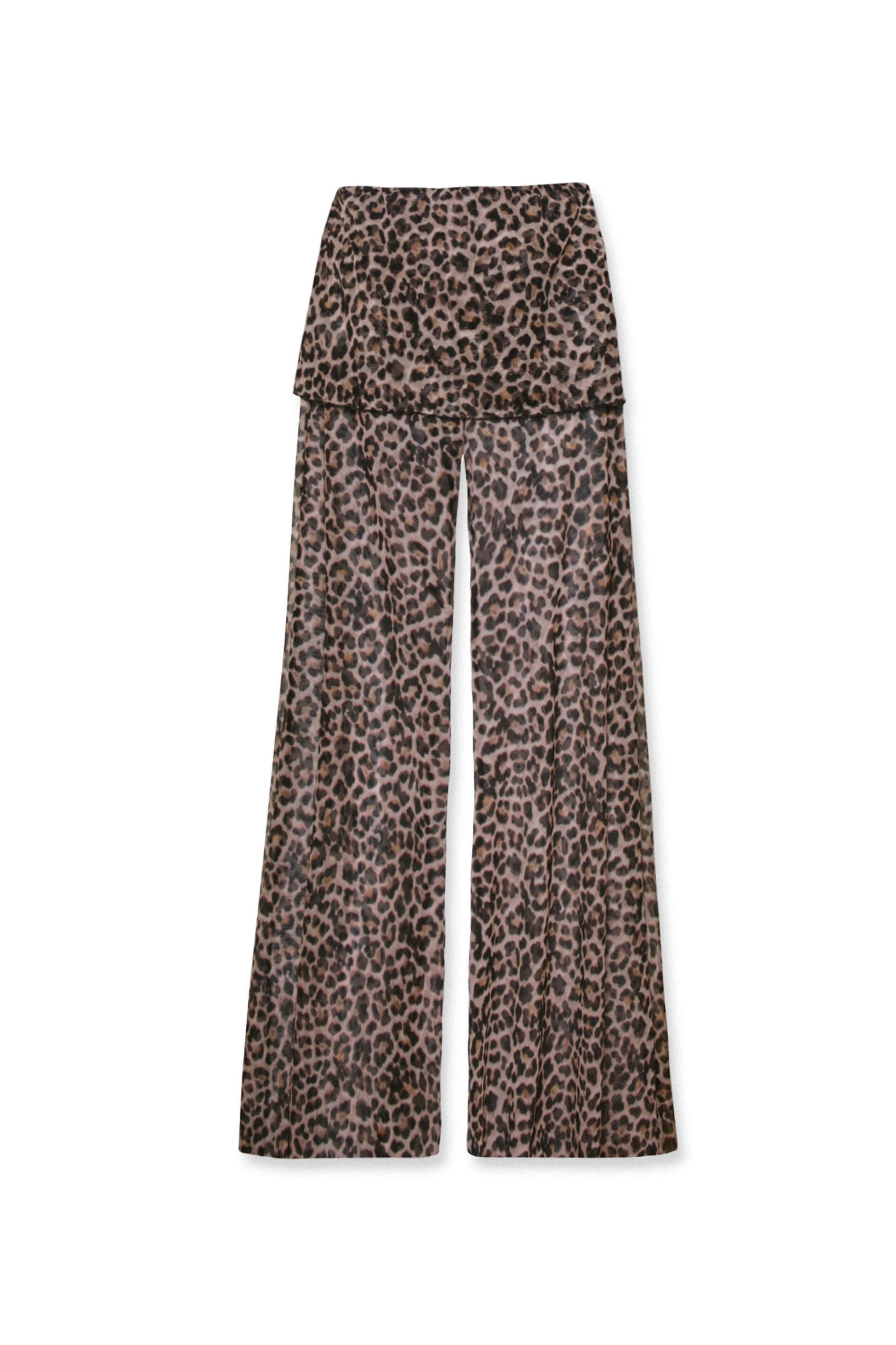 MESH TROUSERS ANIMALIER