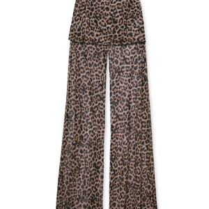 MESH TROUSERS ANIMALIER