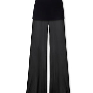 MESH TROUSERS BLACK