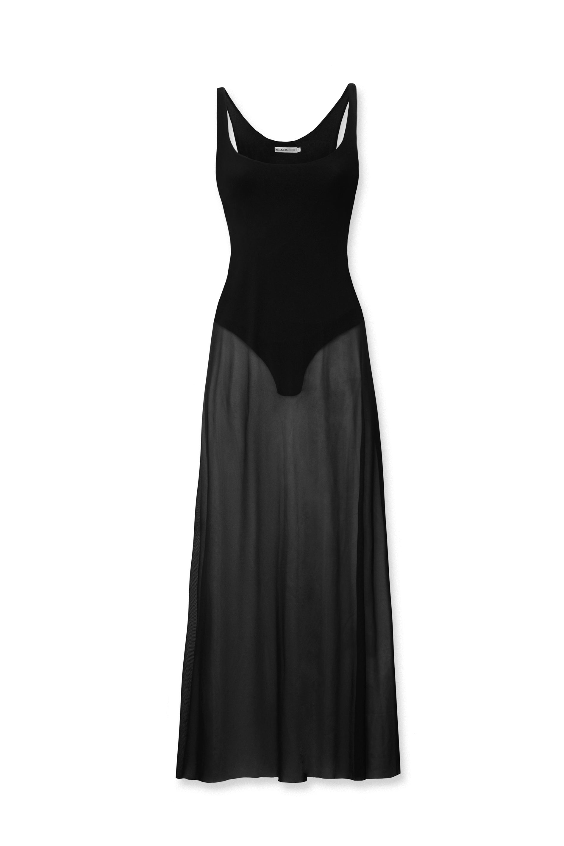 SWAN DRESS BLACK