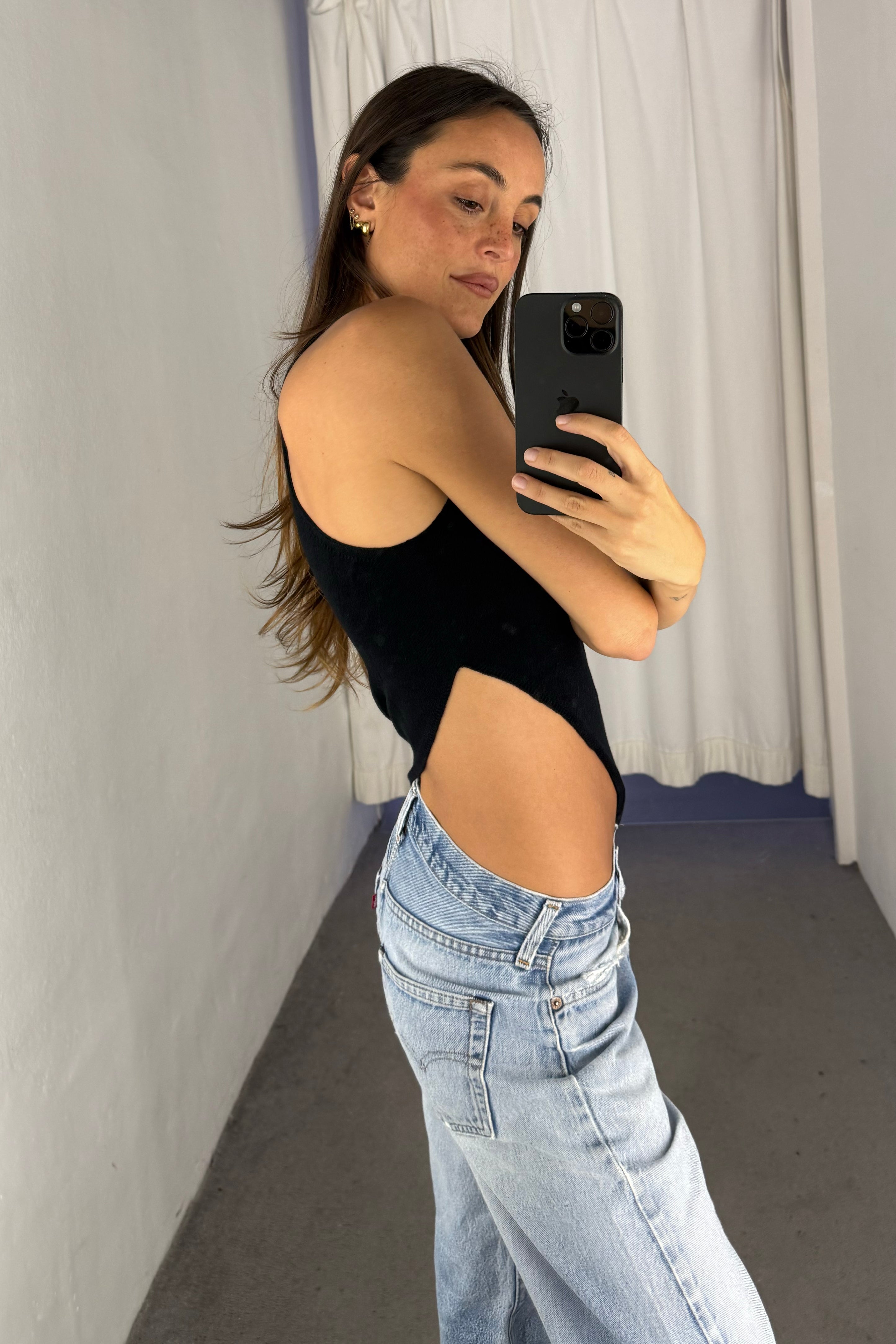 ASYMMETRIC TOP BLACK