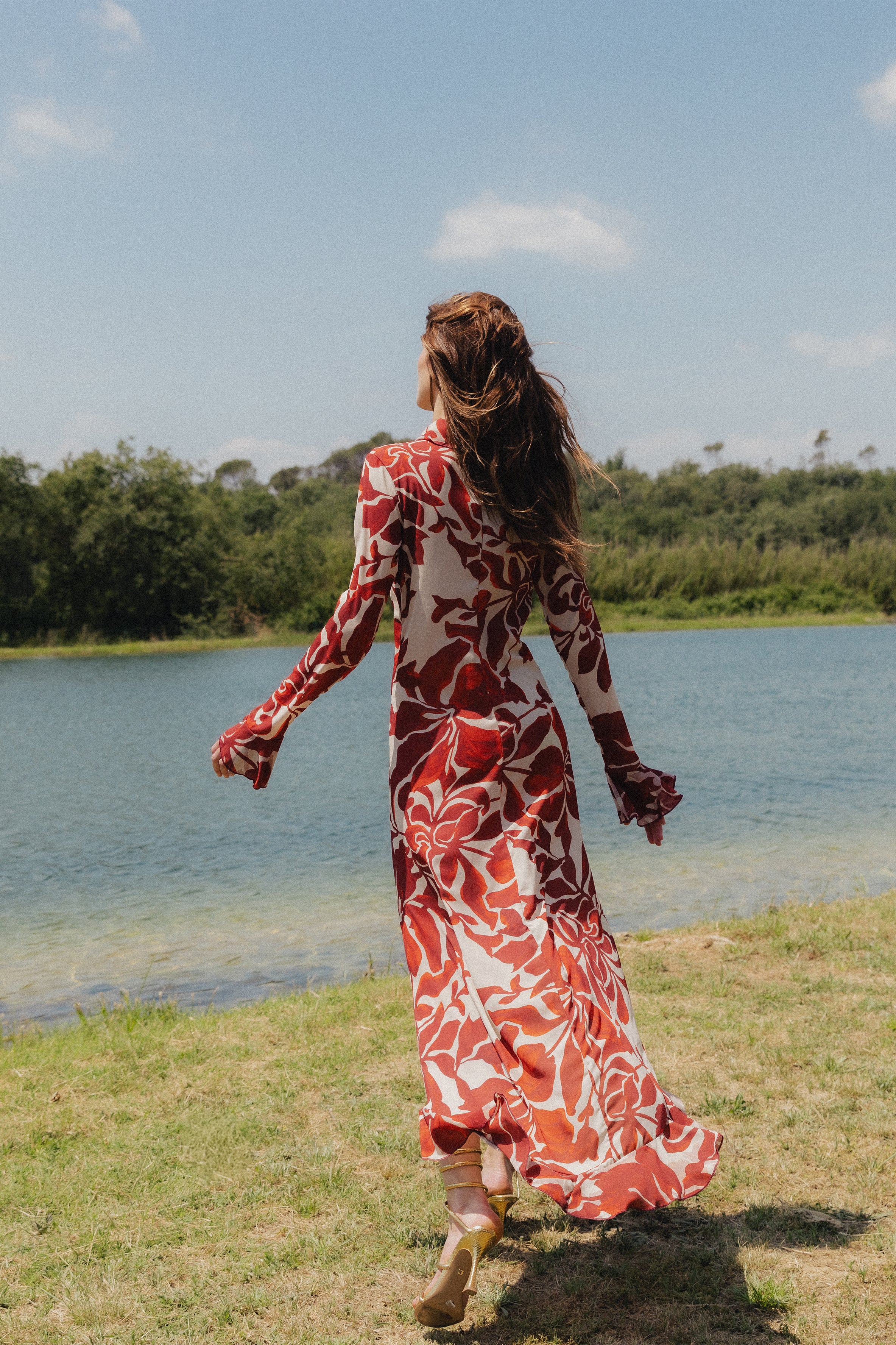 KAIA MAXI DRESS RED
