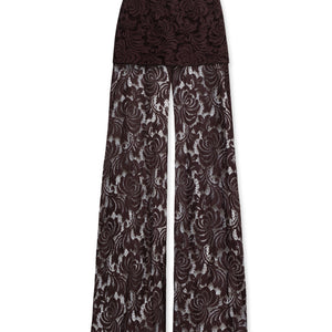 LACE TROUSERS BROWN