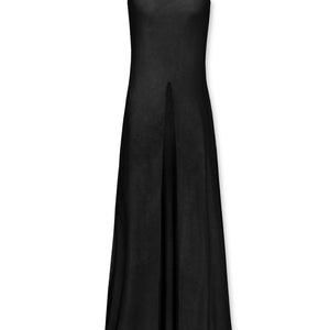 MESH MAXI TOP BLACK