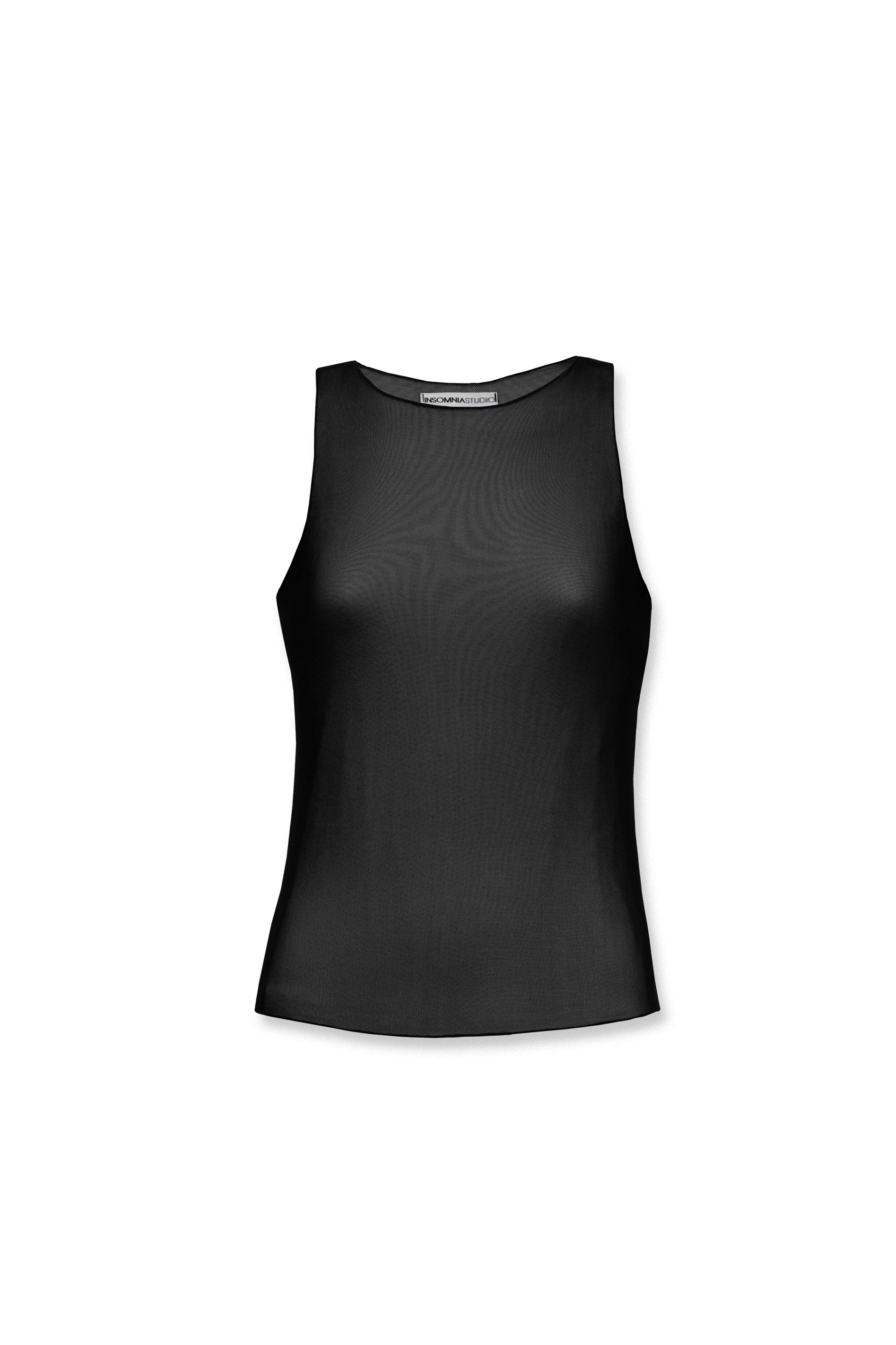 MESH TOP BLACK