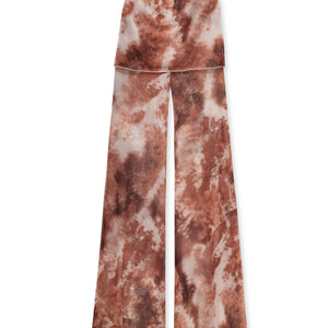 MESH TROUSERS TERRACOTTA