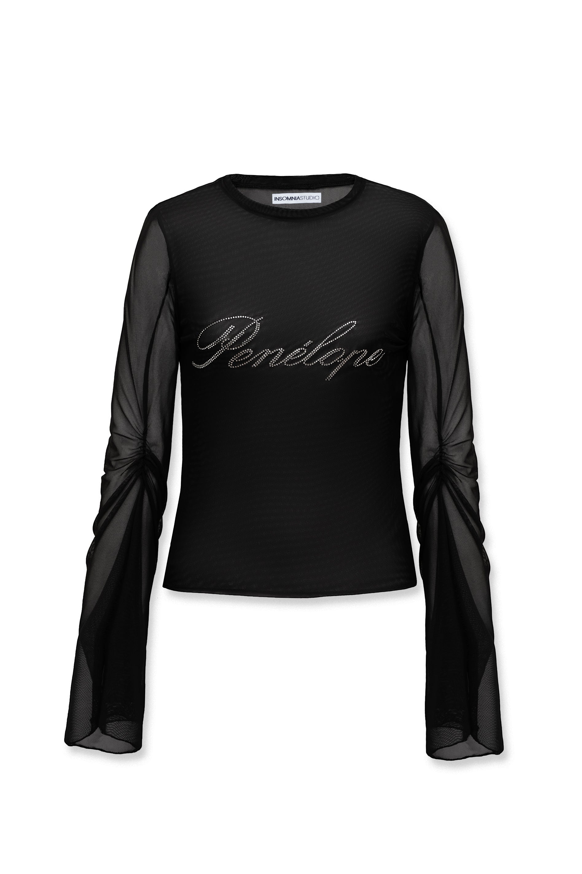 PENÉLOPE MESH TOP BLACK