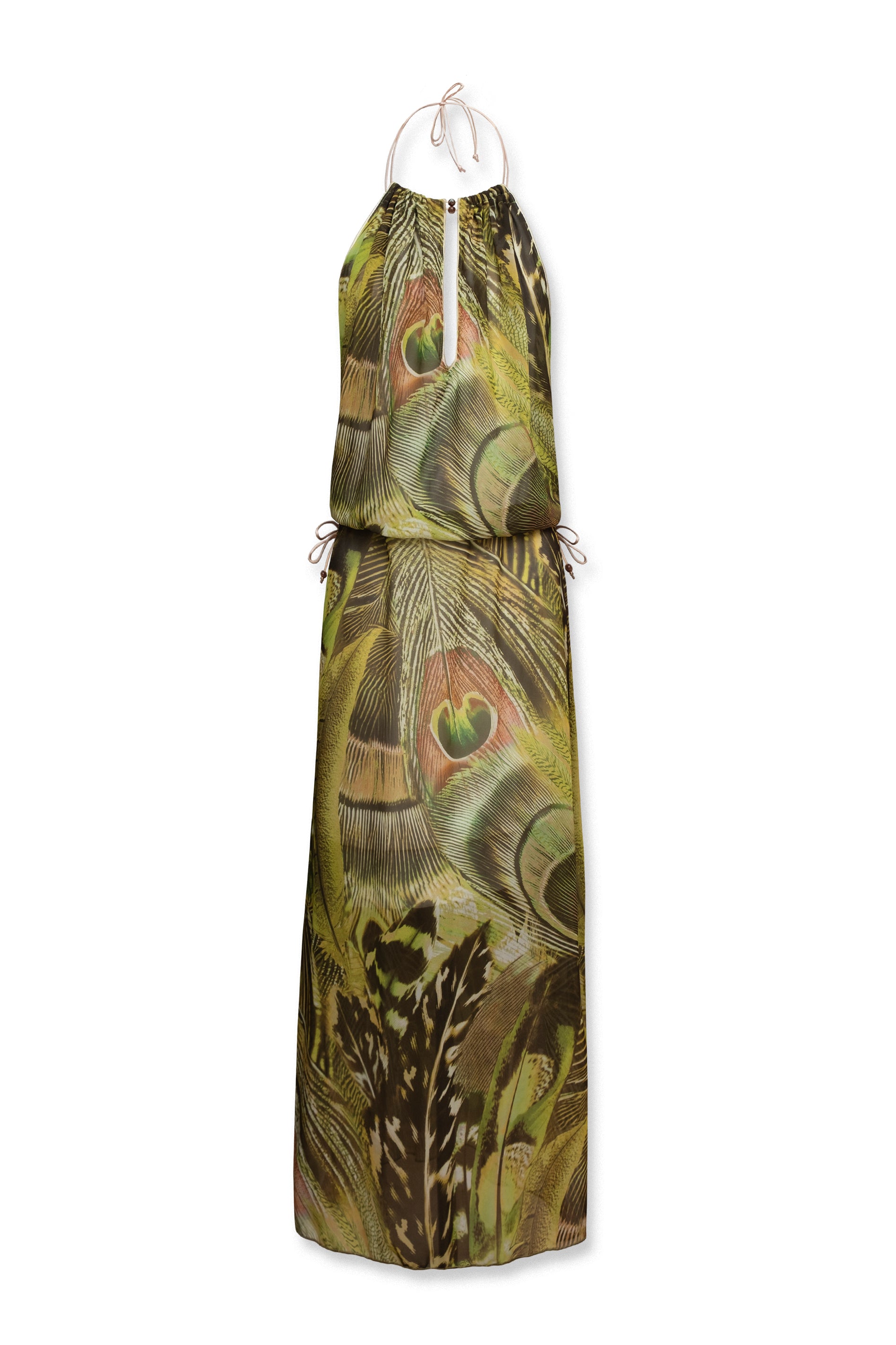 SOLE MAXI DRESS LIME GREEN