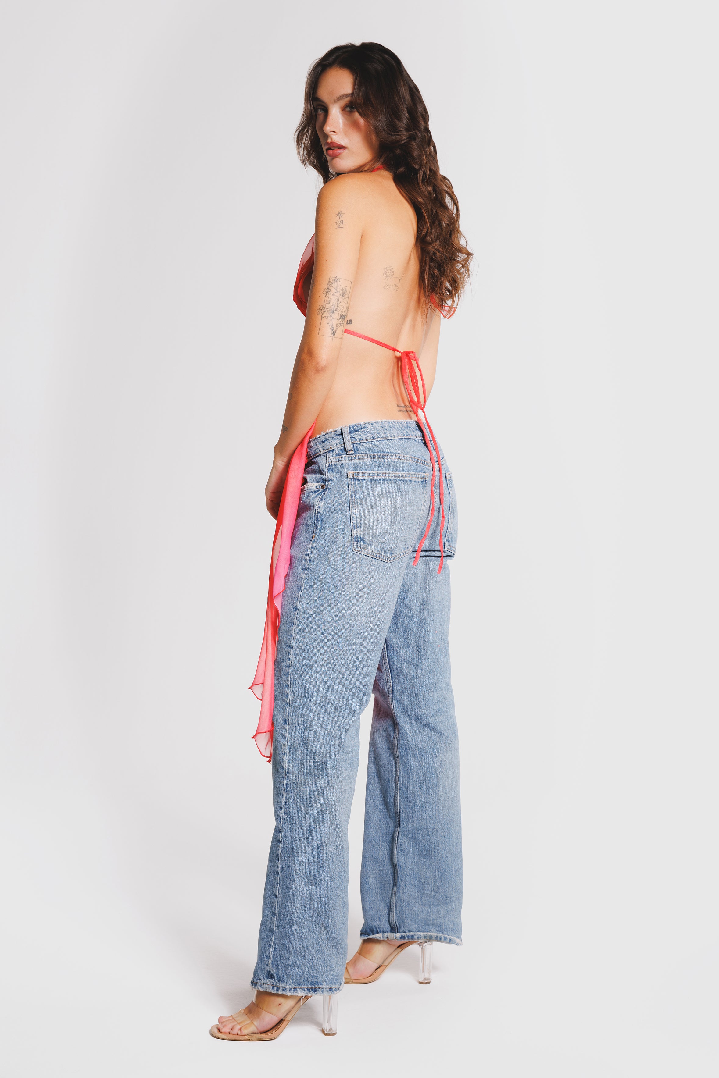 BACKLESS TOP FUCSIA