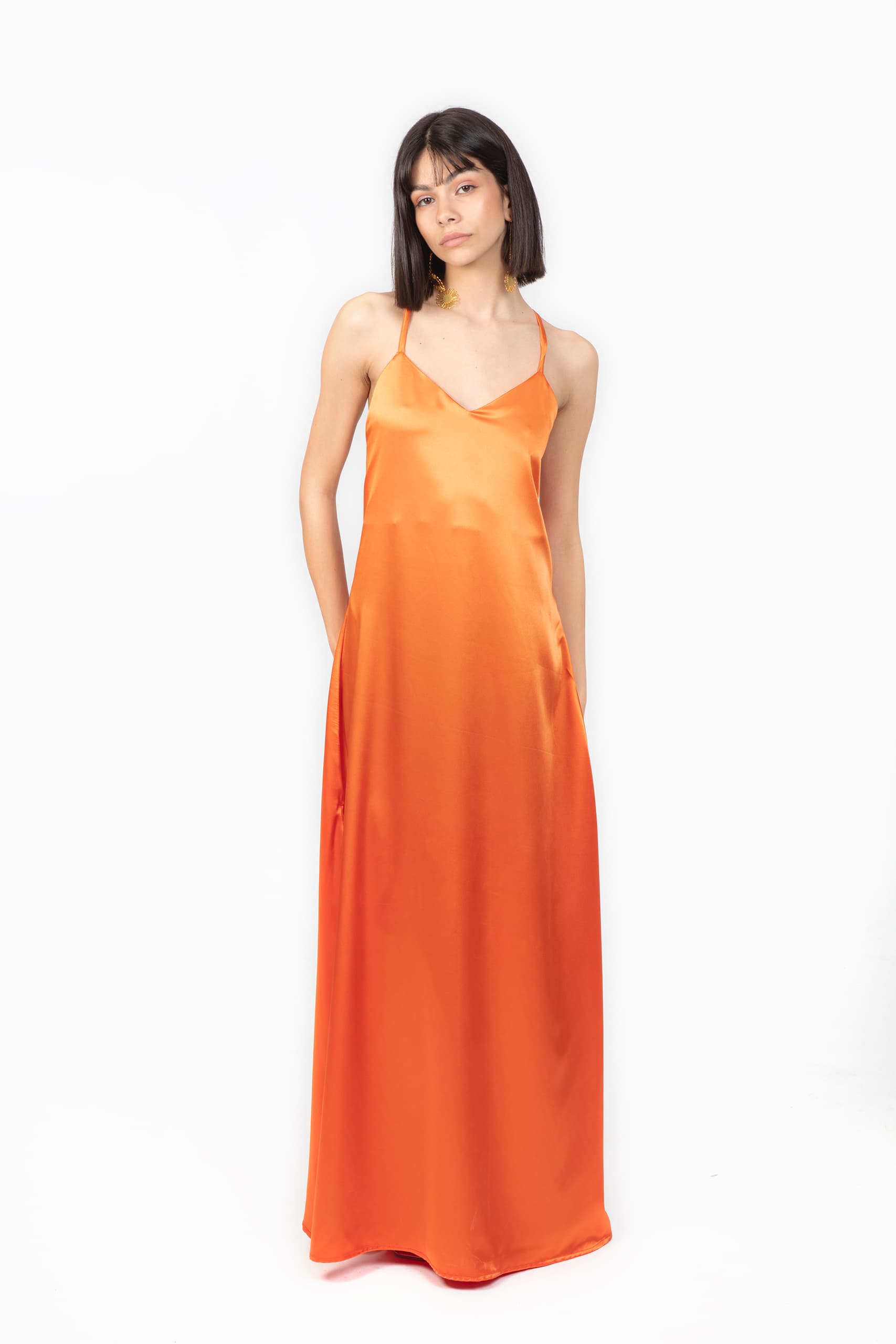 SUNSETTING DRESS ORANGE